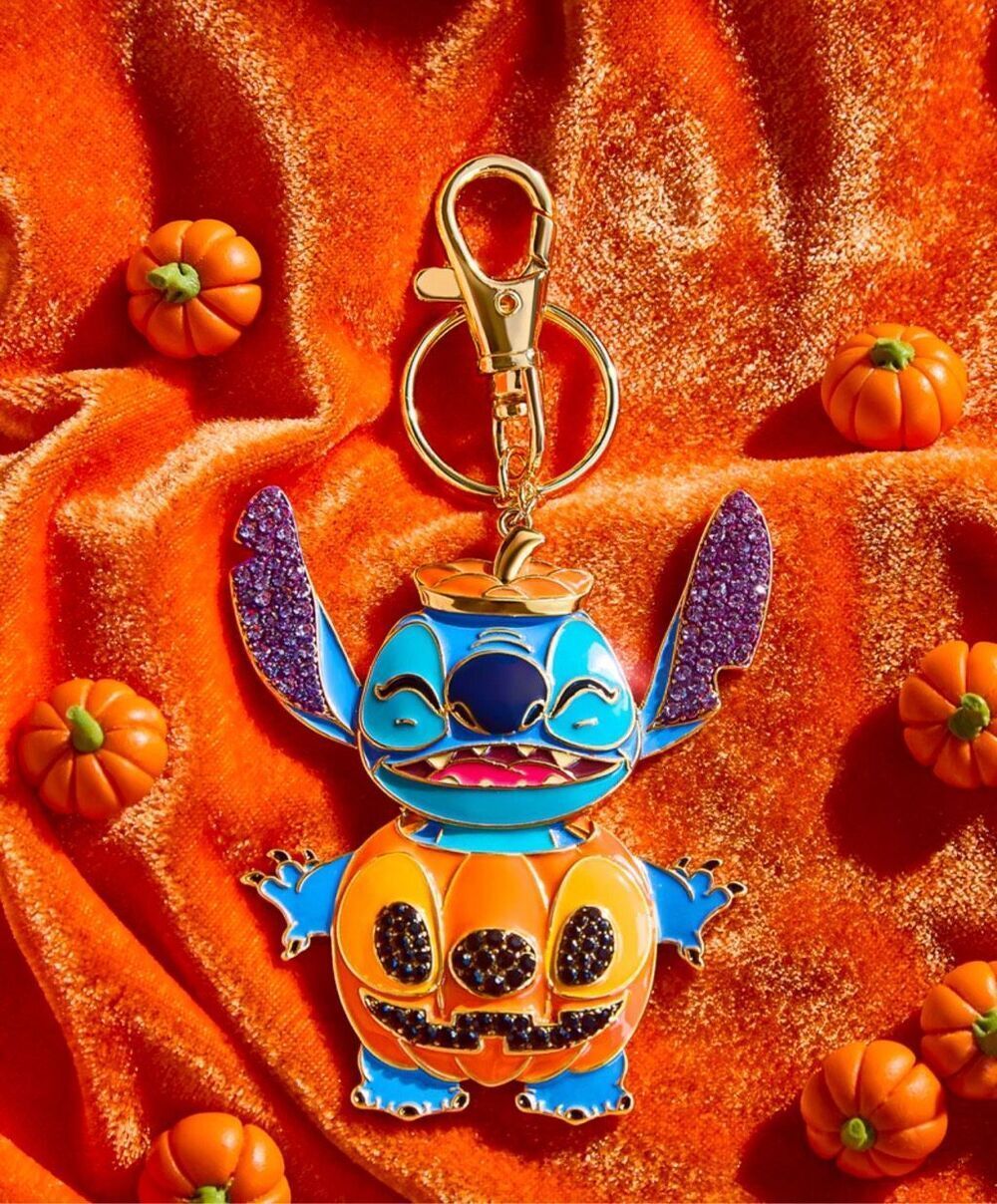 Baublebar Disney stitch pumpkin costume Halloween 2D bag charm/keychain glow